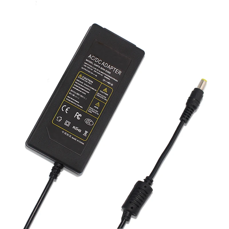 
 Адаптер переменного и постоянного тока для увлажнителей, очиститель воздуха, вход для камеры видеонаблюдения 100-240 В для импульсного источника питания или адаптера 5 А 12 В  