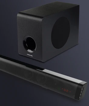 サウンドバー 2.1ch 100W コンパクト Amazon.co.jp: サウンドバー テレビ ワイヤレスサブウーファー 2.1ch