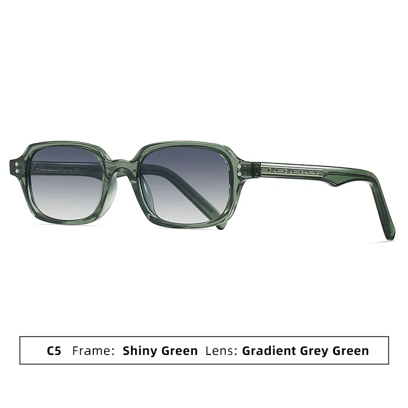 Square Sunglasses with UV400 Protection Lens and Metal Gem Temple GLASS Lens Premium Square Pilot Metal Frame Sunglasses For  main image 2