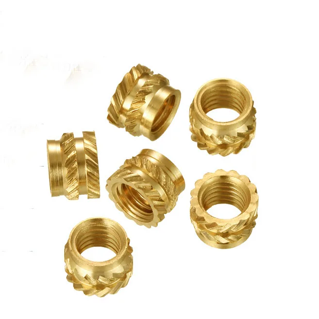 M2 M3 M4 M5 M6 M8 Brass Ultrasonic Heat Staking Threaded Inserts Nut for Plastic