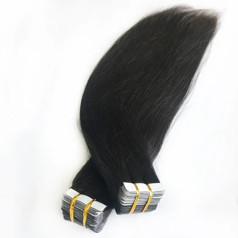 Glatte Echthaar-Extensions, 100 g, 40 Stück, für Frauen_voghion.com