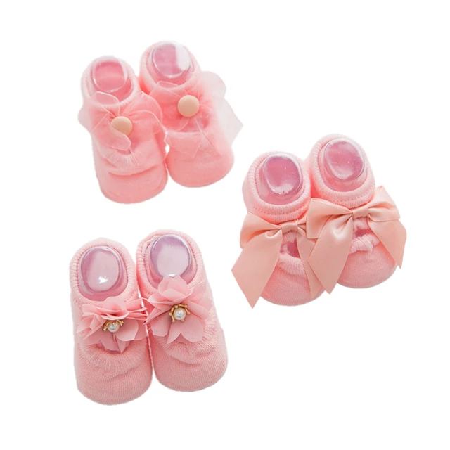 Baby soft sole non-slip spring summer thin spring summer cotton floor socks