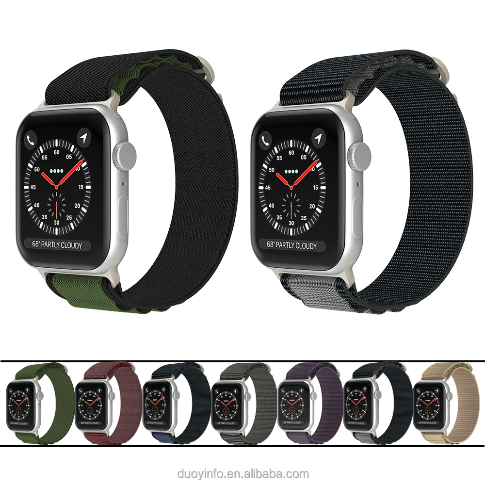 For Apple Watch Nylon Strap Buckle Fabric Nylon Smart Watch Strap