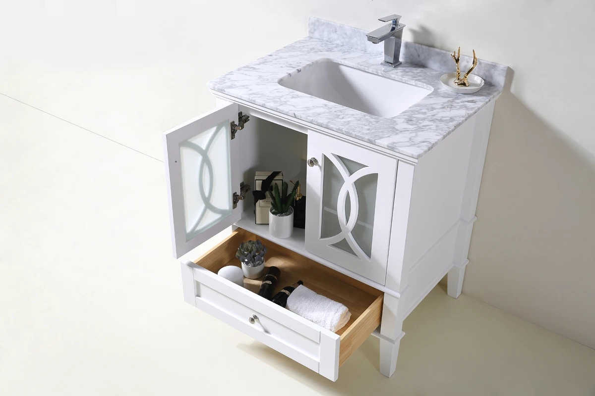 Современная Классическая прямоугольная мебель для ванной комнаты из МДФ с зеркальным аксессуаром домашний Графический дизайн