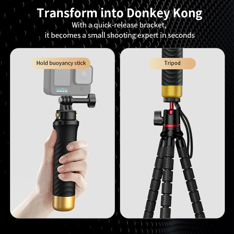 Universal Convenient Action Camera Handheld Buoyancy Stick Underwater Handle Mount Waterproof Floating Hand Grip for Gopro