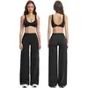 Pantalon noir à jambes larges