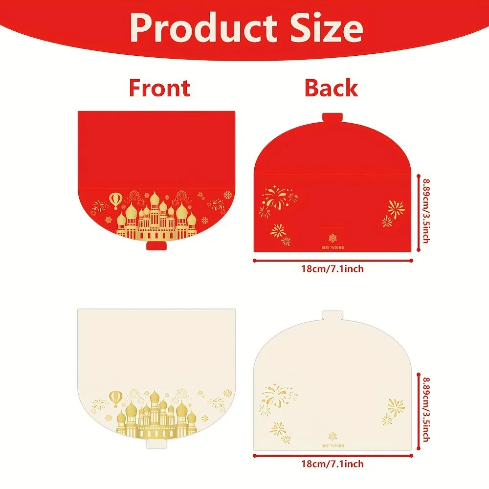 Christmas Money Envelopes For Cash Gifts, 20-Pack Xmas Money Holders With Gold Foil Design, Holiday Cash & Coin Envelopes, Holiday Sparkle Series, 3.5 X 6.5 Inches - View #5