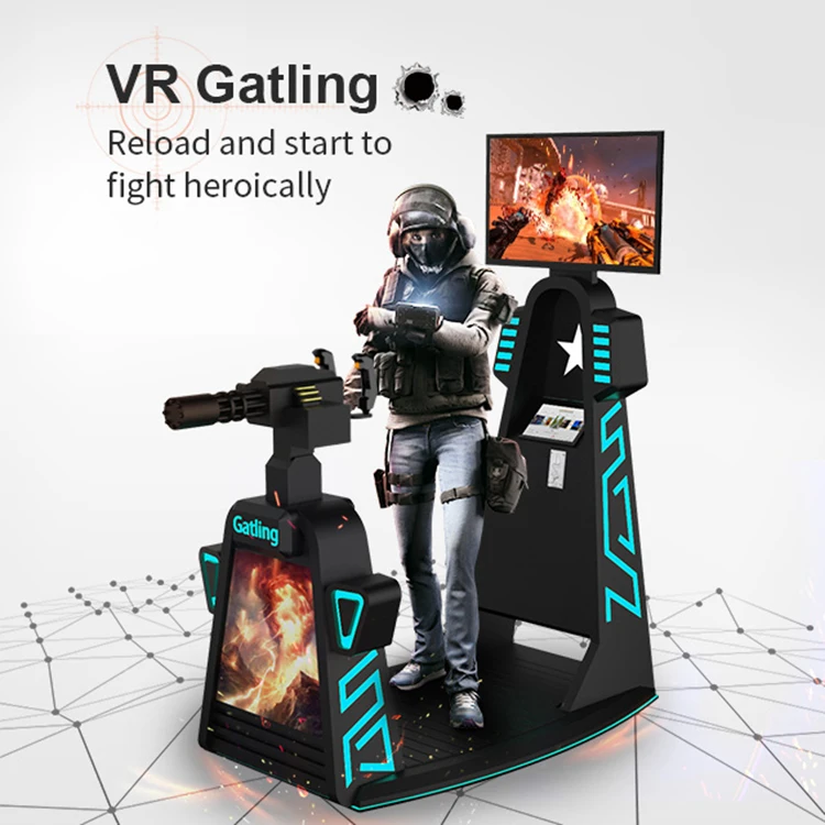 Virtual Reality Arcade Shooting Game Machine Vr Simulator Movie Power