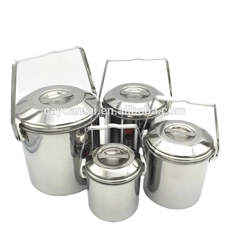 
 Горячая Распродажа, Термоизолированный горшок в тайском стиле tiffin из нержавеющей стали с двойными стенками  