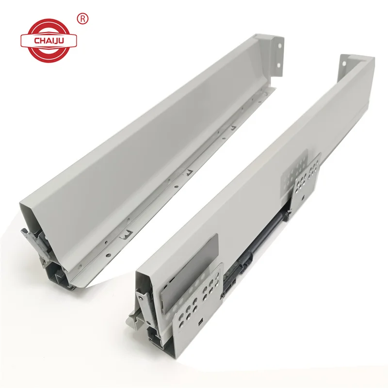 thumbnail image 2 of 450mm Drawer Slide Rails 2-Pack - 17mm Ball Bearing Slides For Kitchen Cabinets & Furniture 2 of 11