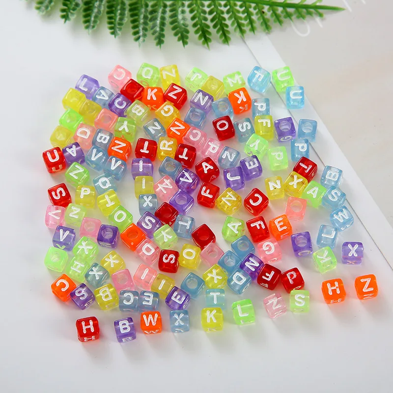 Customized Heishi Alphabet Bead Acrylic English Letter Words Beads For DIY Jewelry Bracelet Necklace Making