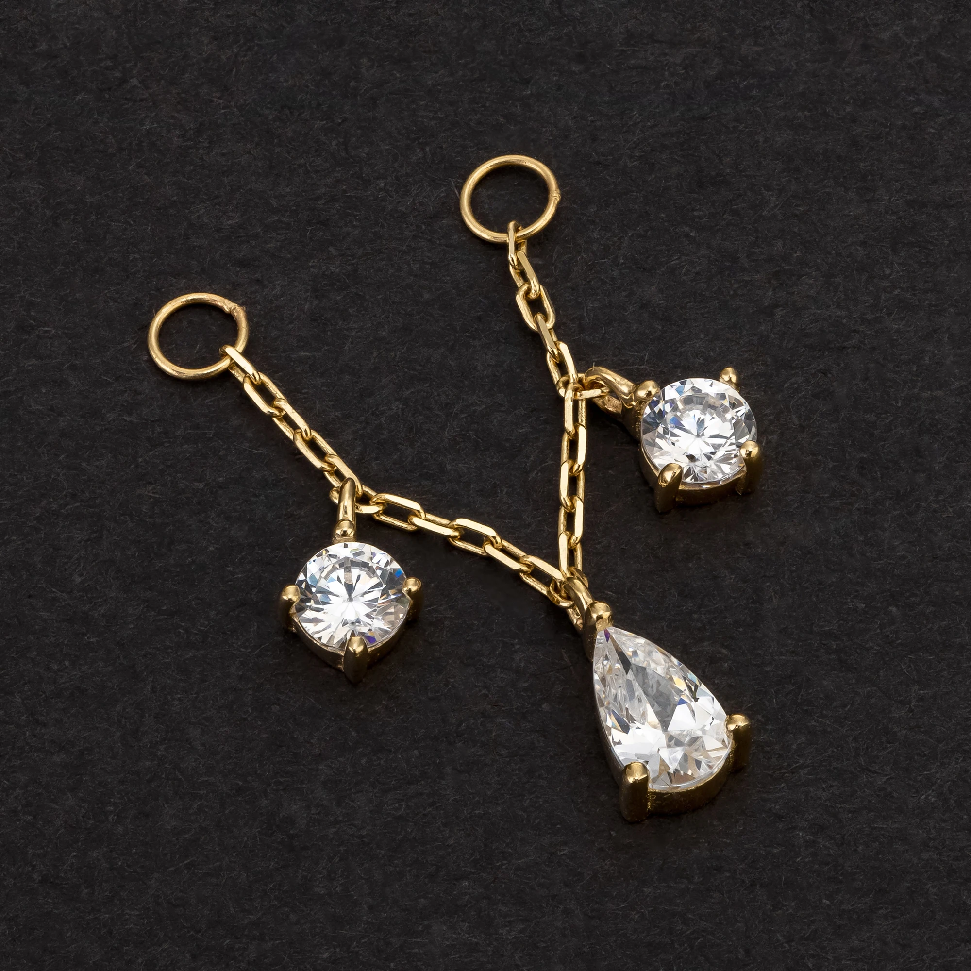 Eternal Metal 14k Solid Gold Piercing Chain Jewelry Wholesale 14k Gold