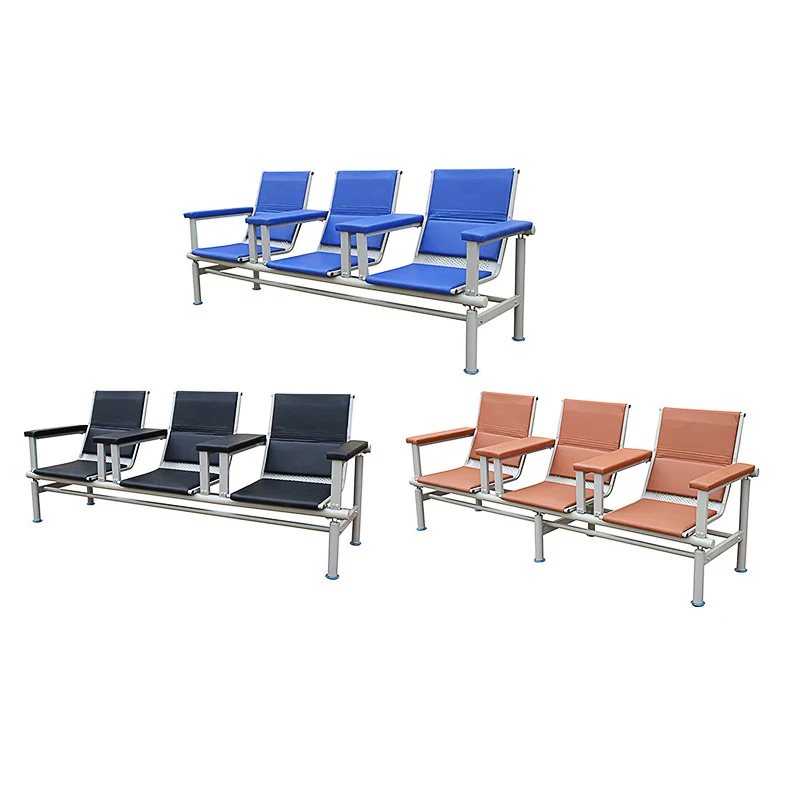 Хорошего качества медицинский офисное кресло ожидания номер 3 seater стальной стул переливания