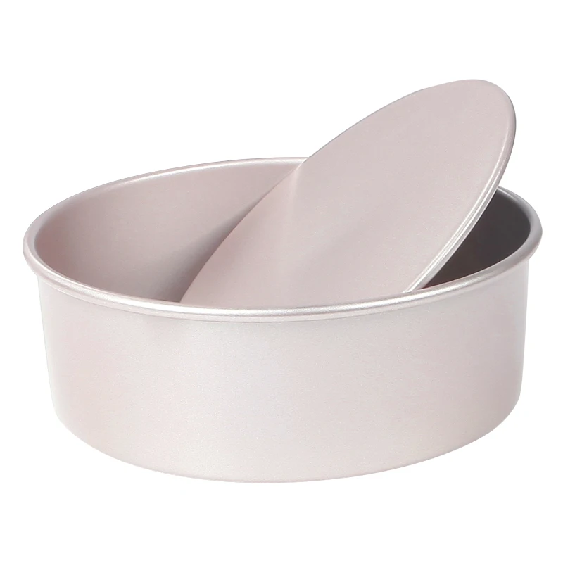 Quyimy 2 Teglie Rotonde Per Torte 24,9 Cm Con Fondo Rimovibile, Antiaderenti In Acciaio Al Carbonio - 2