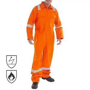 Hot Sale NFPA 2112 EN 11612 Men Overalls FR Clothing Welding Industrial Workwear