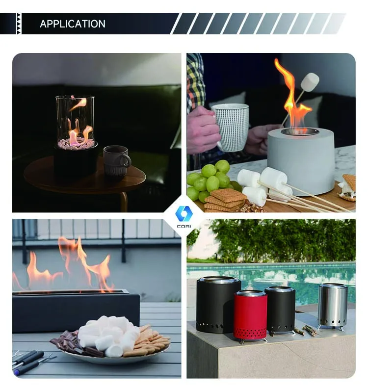 Modern Design Indoor/Outdoor Bio Ethanol Fireplace Desktop Tabletop ...