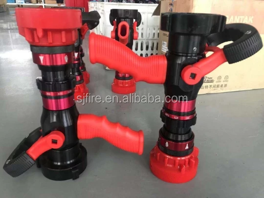 High Quality Red Colour Selectable Flow Pistol Grip Jet Spray Fire Hose Nozzle