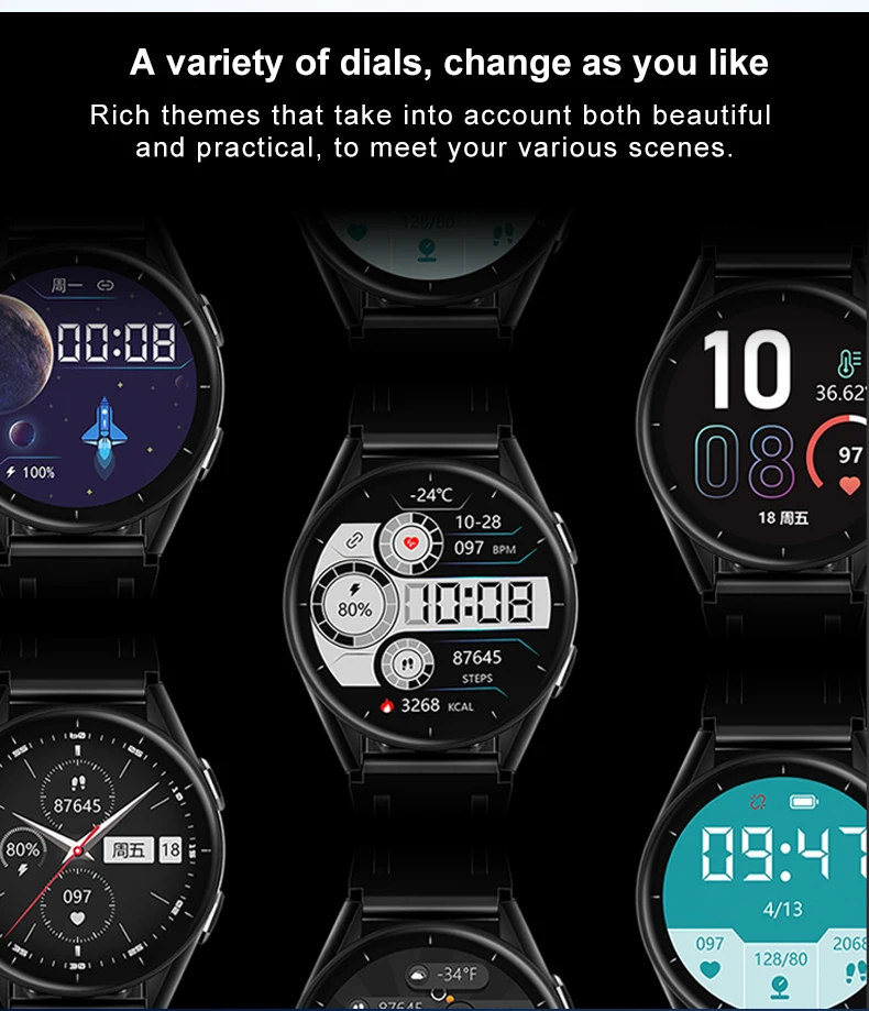 Smart Watch Blood Pressure Monitor Ce Rohs Relojes Inteligentes Sport