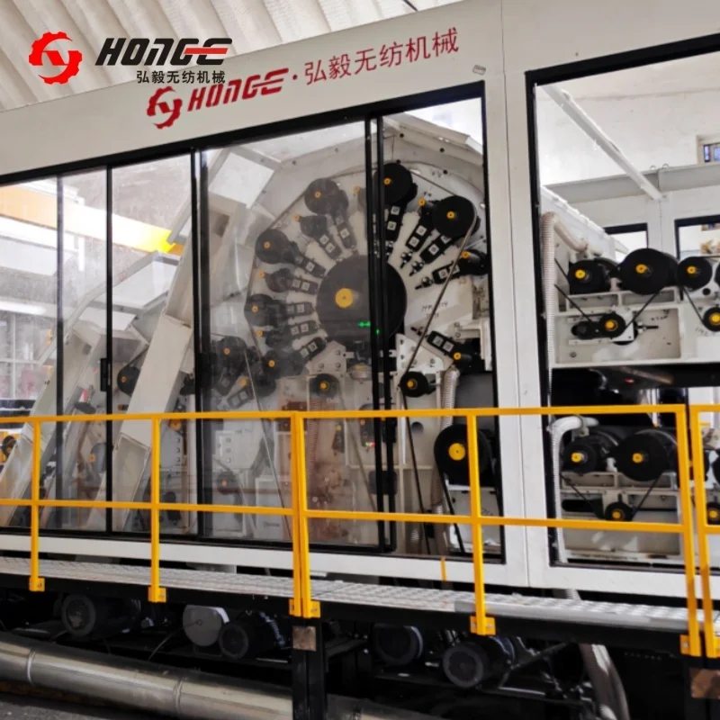 HongYi High Cost Performance Automatic Textile Sliver Making Machine Cotton Carding Machine for Non Woven Fabric Production Line