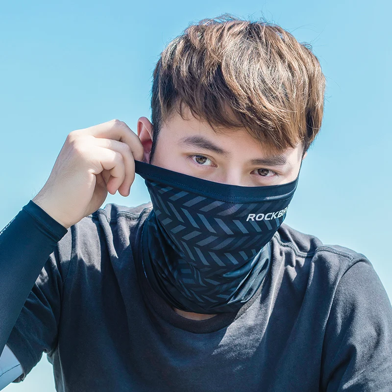 ROCKBROS Foulard Randonné Été Anti-UV Cache Cou Soie