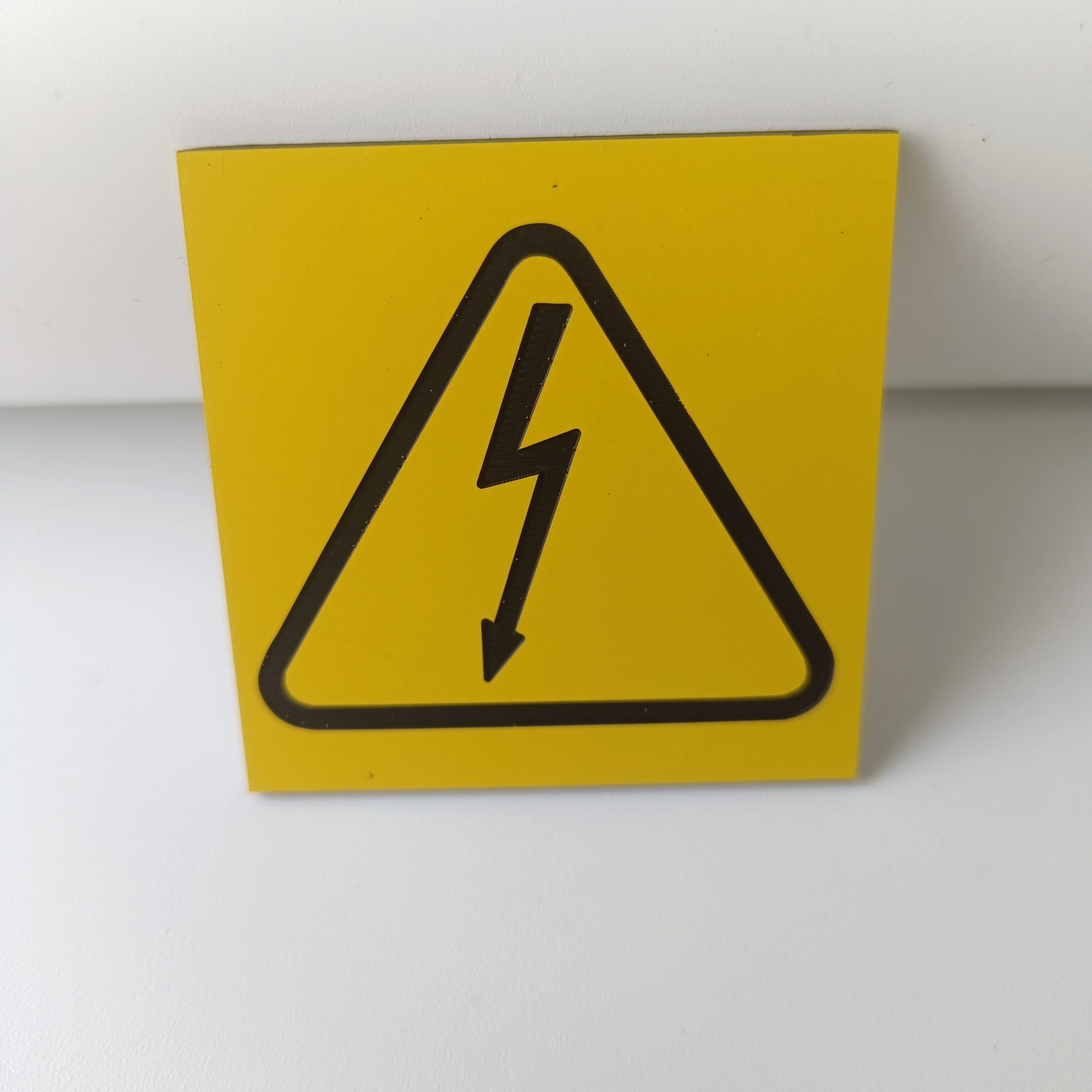 product china high quality abs traffolyte sheet engraved plastic electric warning labels for equipment-6
