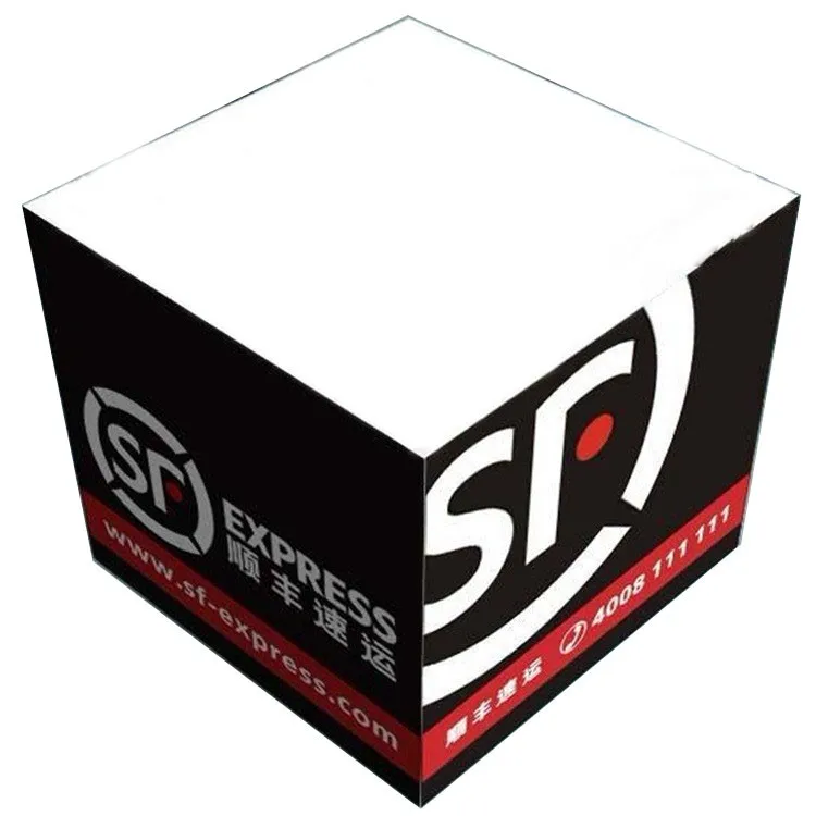 木製パレット付きカスタムデザイン印刷紙ブロックメモ帳キューブ