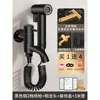 Black spray gun with rotating faucet, 3-meter hose, brass 2-speed setting.