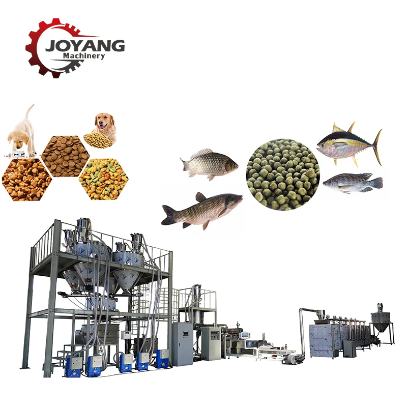 Floating Fish Feed Machine Koi Sturgeon Food Extruder Salmon Eel Feed Processing Fish Feed Production Line