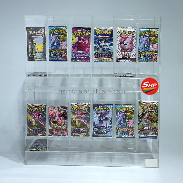 SHP Factory Custom Anti-UV Acrylic Booster Pack Display Dispenser case for pokemon Scarlet and Violet Stellar Crown Display| Alibaba.com SHP Factory Custom Anti-UV Acrylic Booster Pack Display Dispenser case for pokemon Scarlet and Violet Stellar Crown Display| Alibaba.com