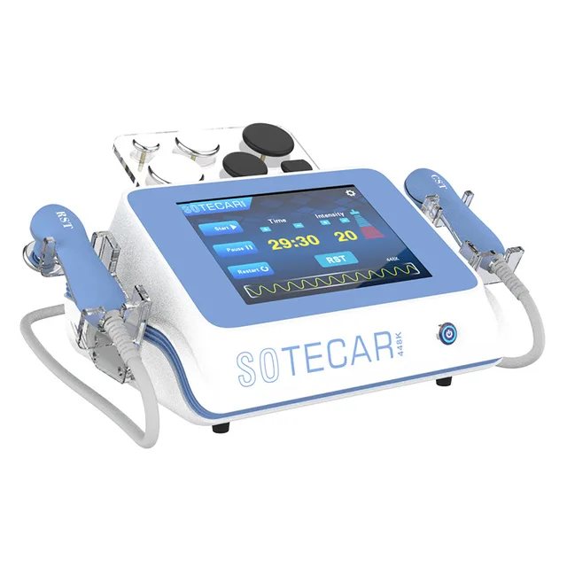 448khz SmartTecar Ret Cet RadioFrequency Tecar Pain Relief Physical Therapy RF Face Lift Body Shaping Diathermy Machine salon
