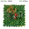 Boxwood Base Anthurium Fern & Color Calathea Green Wall Panel