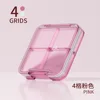 Four-compartment pill box-pink