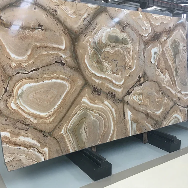 Natural Yellow Quartzite Stone Slab for Hotel Hall Background Wall Cladding Panel Design Yellow Marble Art Decor Flooring