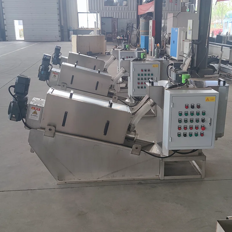 Screw Filter Press Machine Wastewater Treatment Sludge Dewatering ...