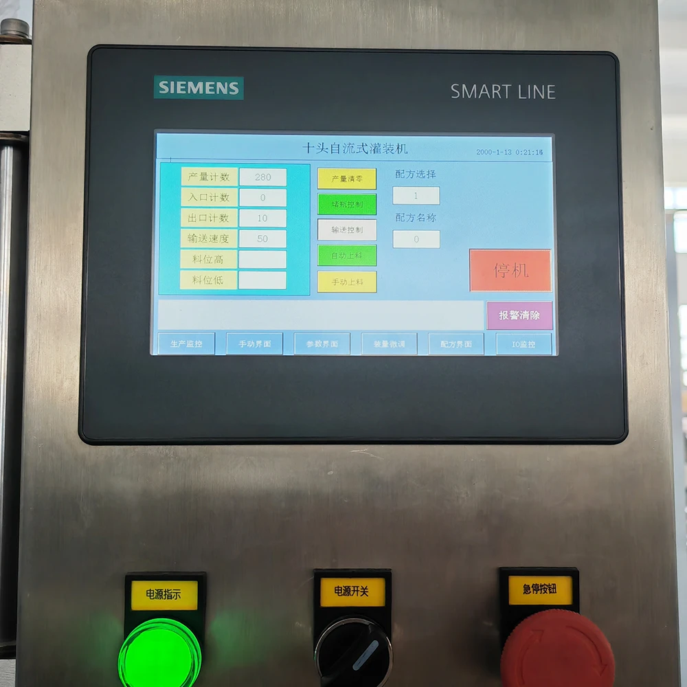 GREPACK OEM ODM Fully Automatic Gravity Linear Chlorine Containing Corrosive Liquid Filler Toilet Cleaner Filling Machine