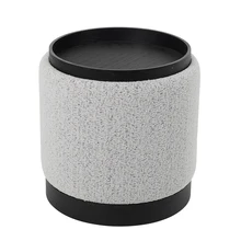 Customized Storage Ottoman Stool for Living Room Modern Inside Furniture New Design Velvet Fabric Ottoman
