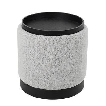 Customized Storage Ottoman Stool for Living Room Modern Inside Furniture New Design Velvet Fabric Ottoman