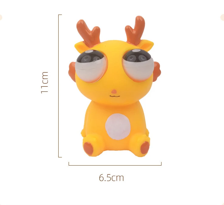 Creative Dragon Eye Popping Toy Soft Kawaii Fidget Eyes Pops Out Squeeze Toy for Kids and Adults