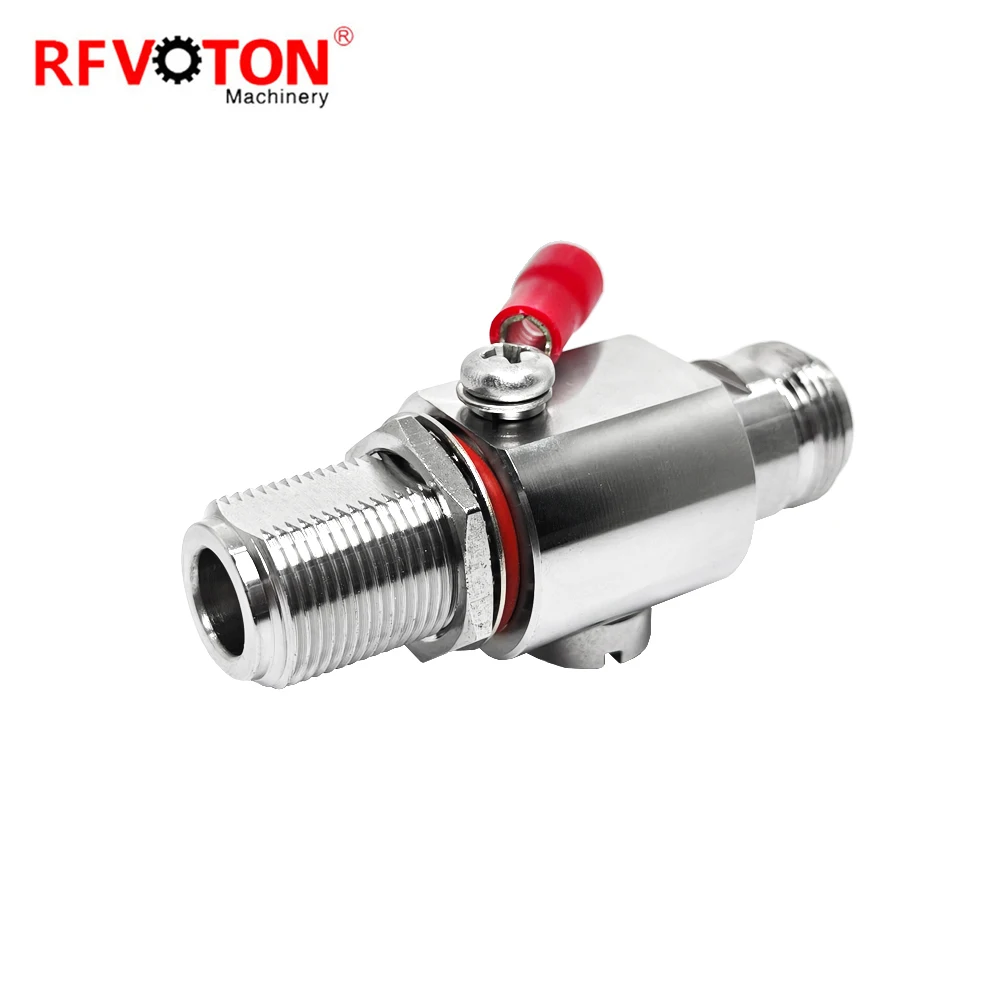 Factory Supply Surge/lightning Protector 6G n Female Jack  to n Female Bulkhead Arrester Gas Tube Discharge 90V GTD in Stock