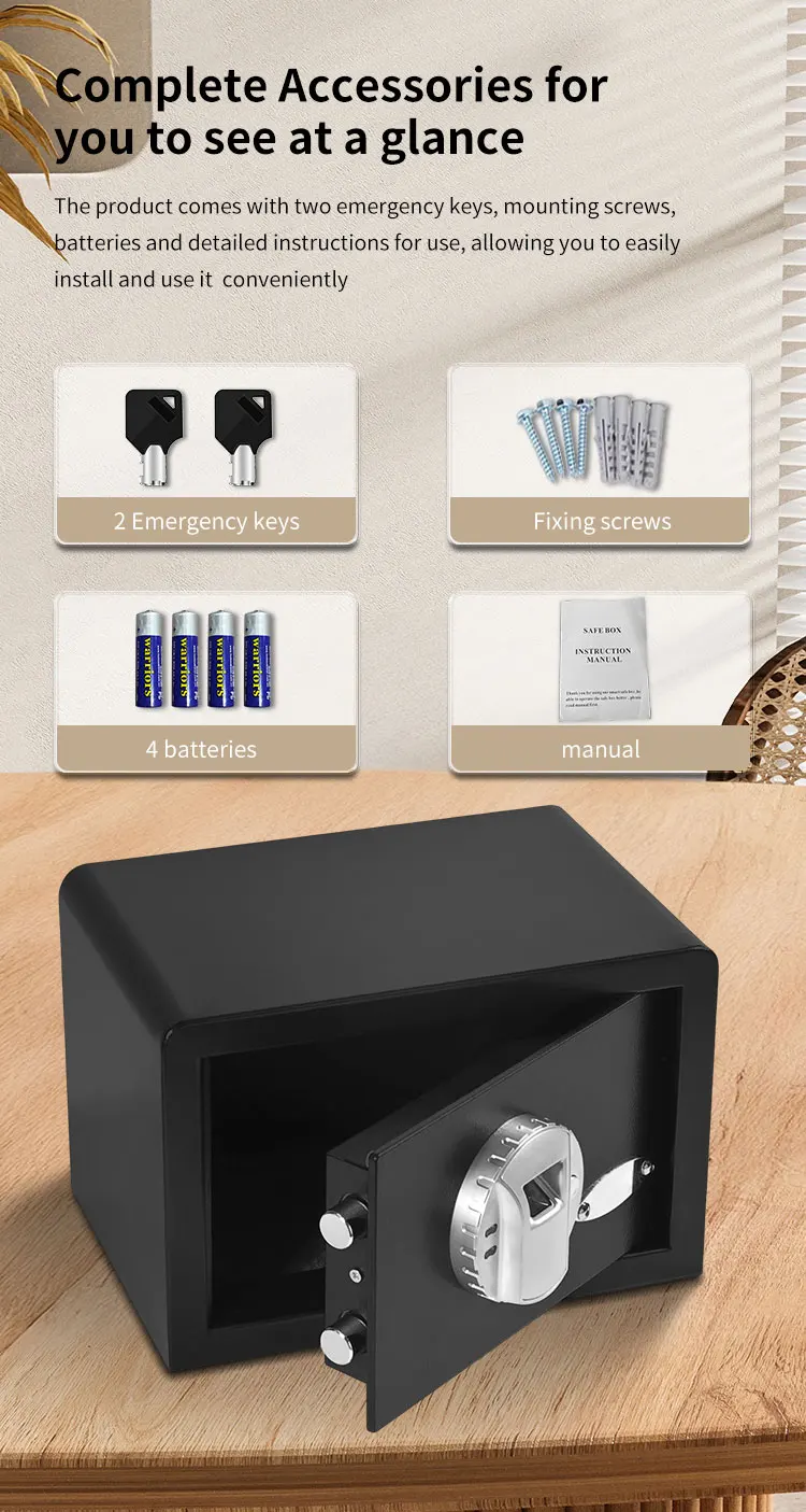 CEQSAFE Cheap Price Security Digital Electronic Small Metal Safe Box factory