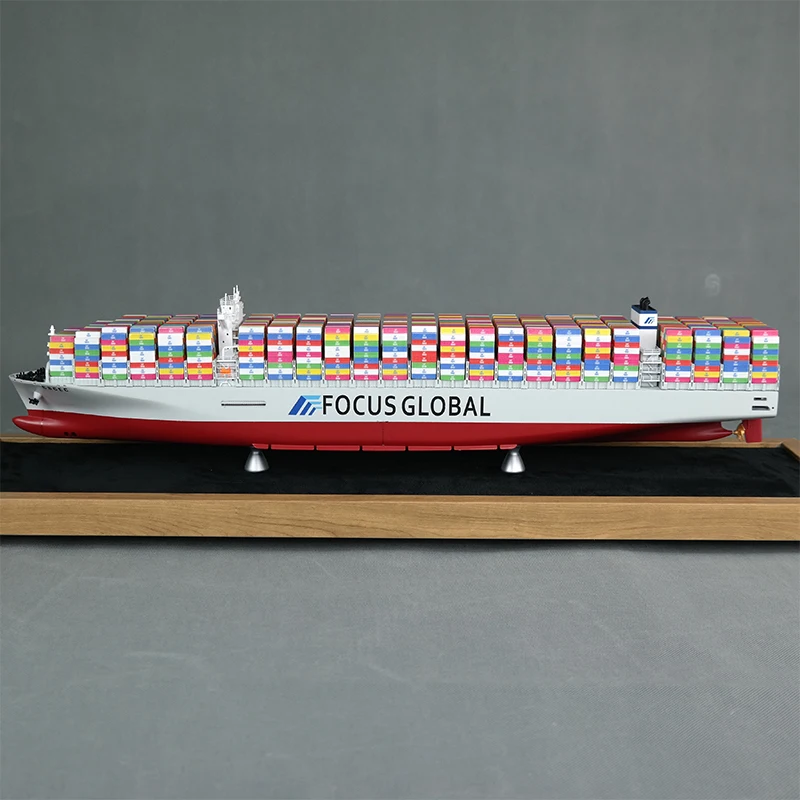 【A】O.A.S Factory's Customized 65cm Container Ship Model for Christmas Gifts Freight Forwarder and Ship Model Enthusiasts