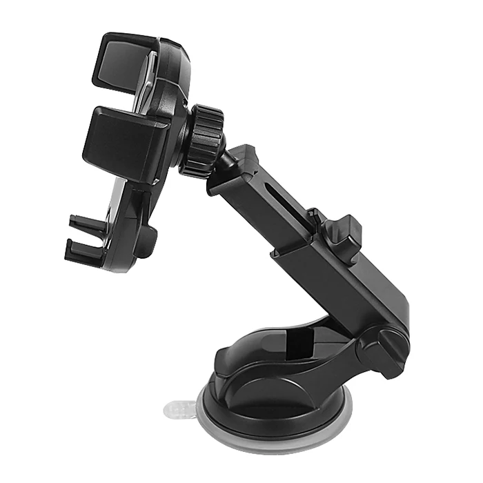 Support de téléphone rotatif à 360° pour tableau de bord et pare-brise avec ventouse et bras extensible. Fixation rapide._voghion.com