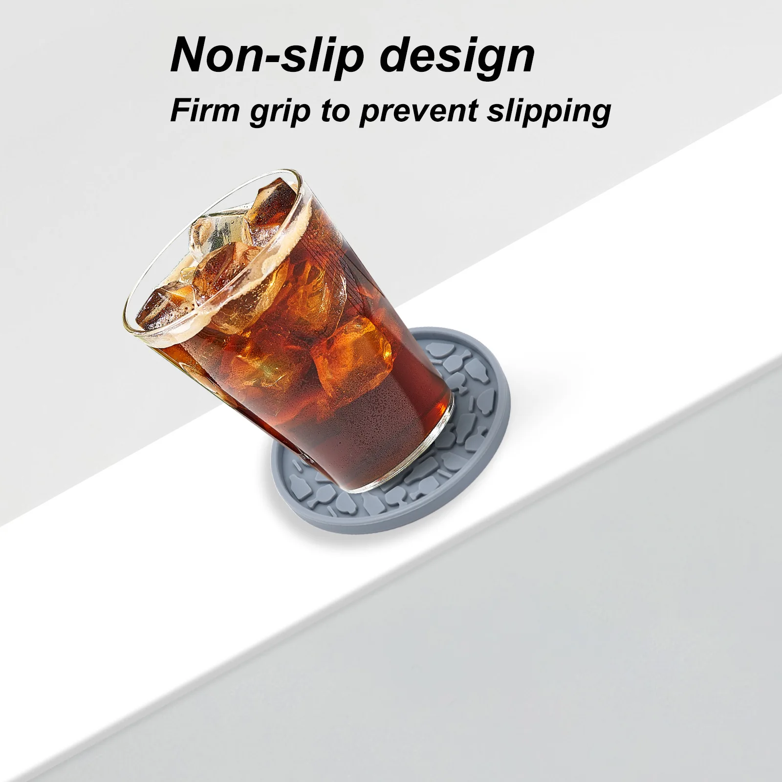 Modern Silicone Coaster Set Heat Resistant Reusable Teacup Cushion Dining Table Insulation Pad Household 10cm High-end supplier