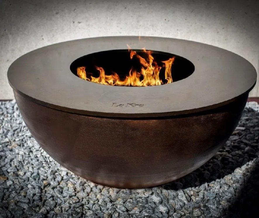 Patio Corten Steel Fire Pit Barbecue Grill Bbq Gas Grill Bbq Grill