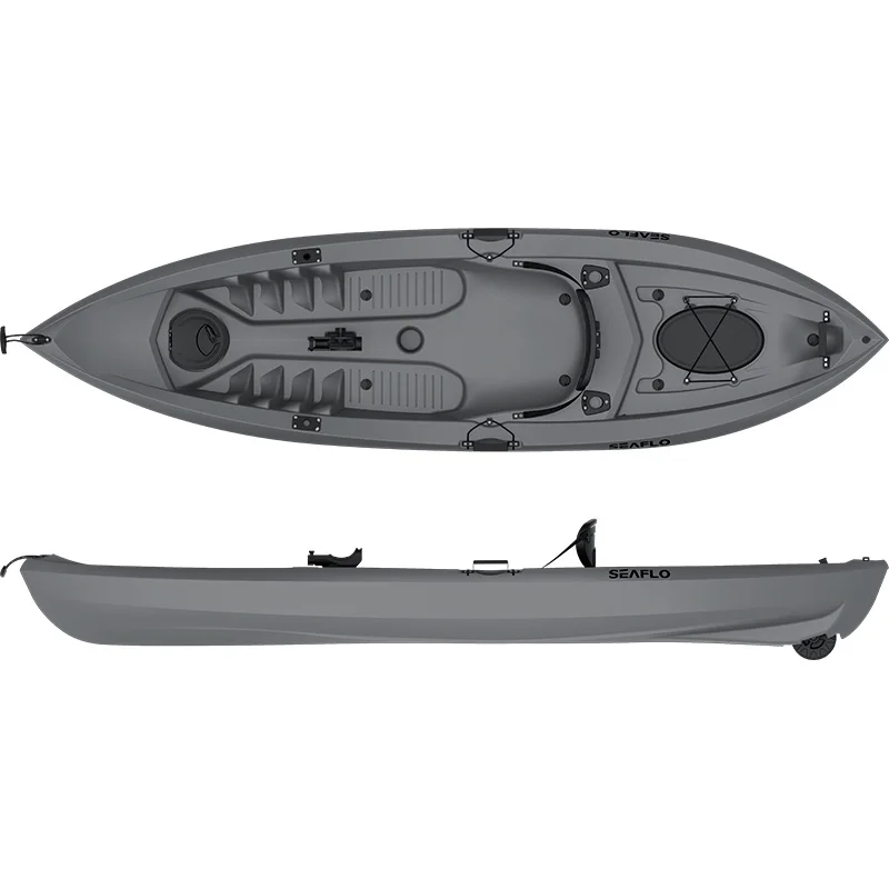 SEAFLO 1 Person Canoe Kayak With Adjustable Fishing Rod Holder Cheap Kayak Sport Fishing Sit on Top Kayaks for Sale