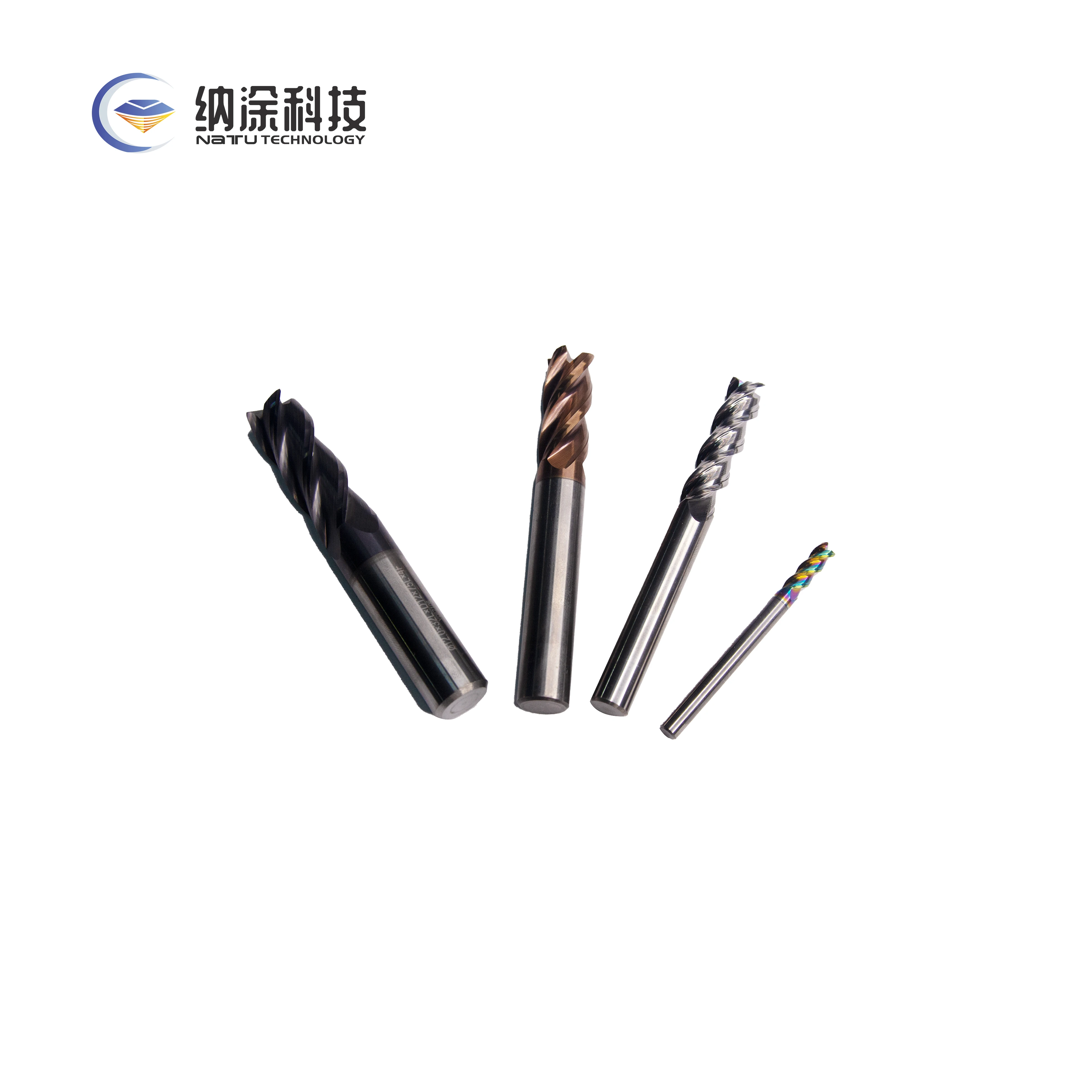 Carbide Diamond Coating Flat Endmill Cutting Tool For Machining ...