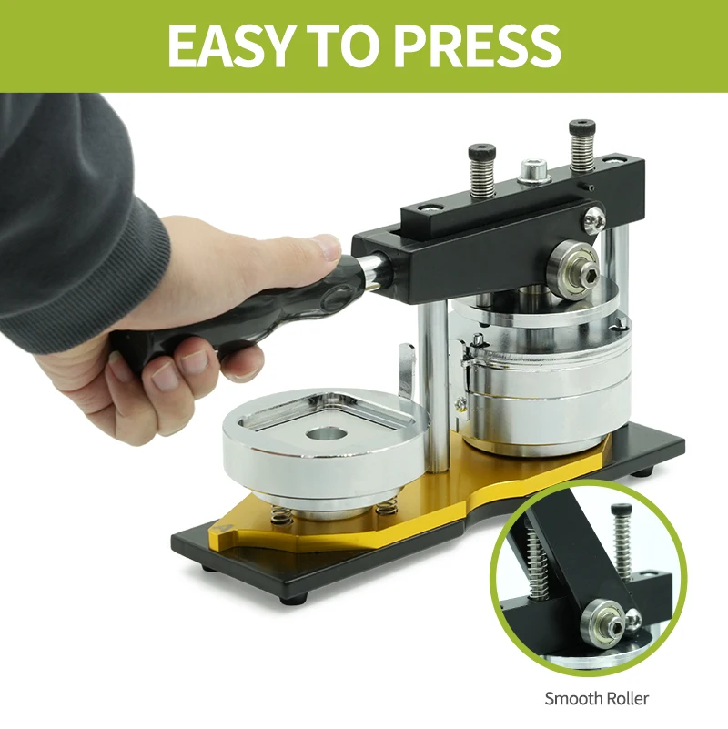 Metal Square Badge Making Machine 55mm Button Badge Making Machine with Cutter Badge Making Machine