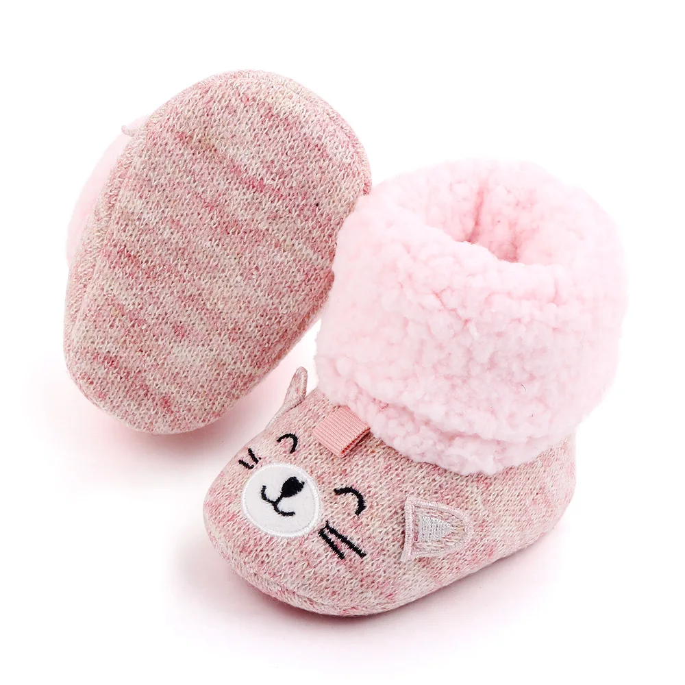 New Baby Cute Warm Cotton Boots Baby Boots Indoor Cartoon Soft Soled Toddler Shoes supplier