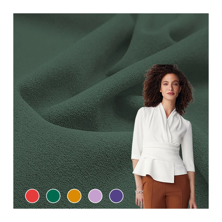 High Quality Spandex Crepe Fabric Polyester Material, China - Main Image