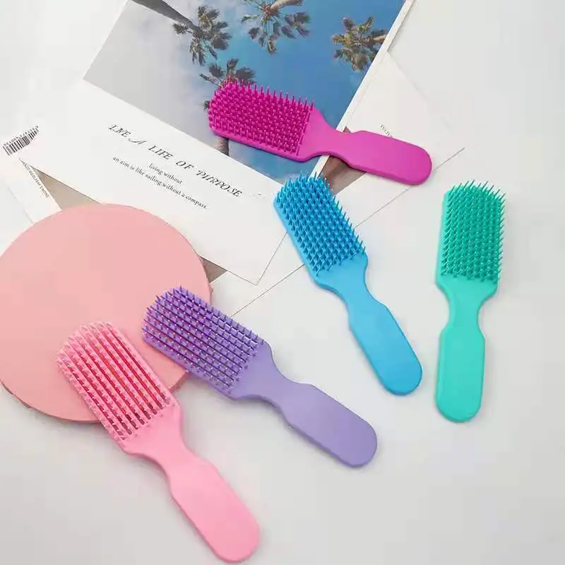 Detangle New Design Flexible Quick Self Cleaning Magic Vent Hair Brush
